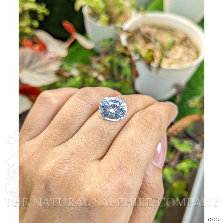 8.02 Ct. White Sapphire from Ceylon (Sri Lanka)