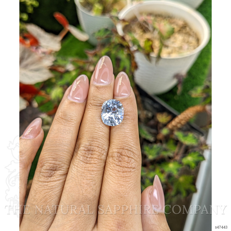 8.02 Ct. White Sapphire from Ceylon (Sri Lanka)