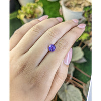 2.06 Ct. Pinkish Purple Sapphire from Ceylon (Sri Lanka) Life Style
