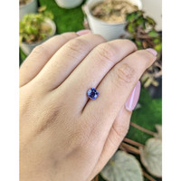 1.21 Ct. Bluish Purple Sapphire from Ceylon (Sri Lanka) Life Style