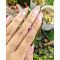 1.12 Ct. Pinkish Purple Sapphire from Ceylon (Sri Lanka) Life Style