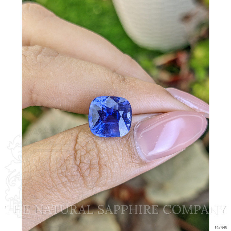 7.05 Ct. Blue Sapphire from Ceylon (Sri Lanka)