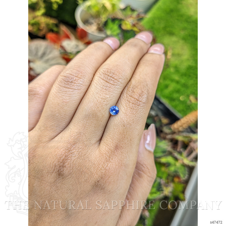 0.42 Ct. Blue Sapphire from Ceylon (Sri Lanka)