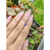 0.42 Ct. Blue Sapphire from Ceylon (Sri Lanka) Life Style