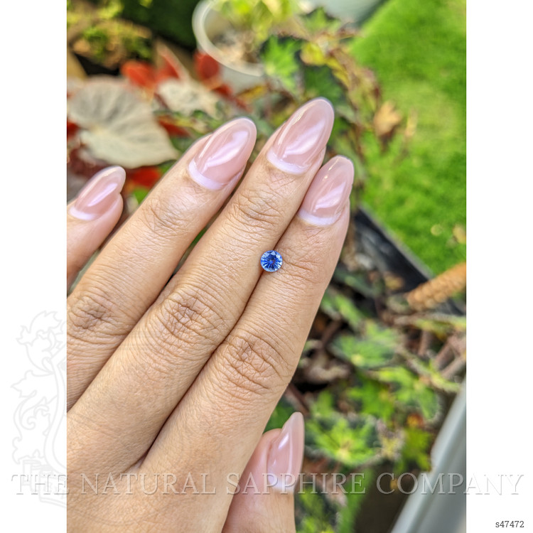 0.42 Ct. Blue Sapphire from Ceylon (Sri Lanka)