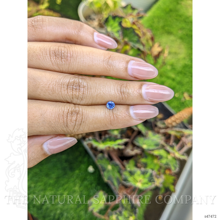 0.42 Ct. Blue Sapphire from Ceylon (Sri Lanka)
