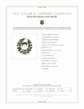 1.03 Ct. Greenish Yellow Sapphire from Ceylon (Sri Lanka) Scan Report