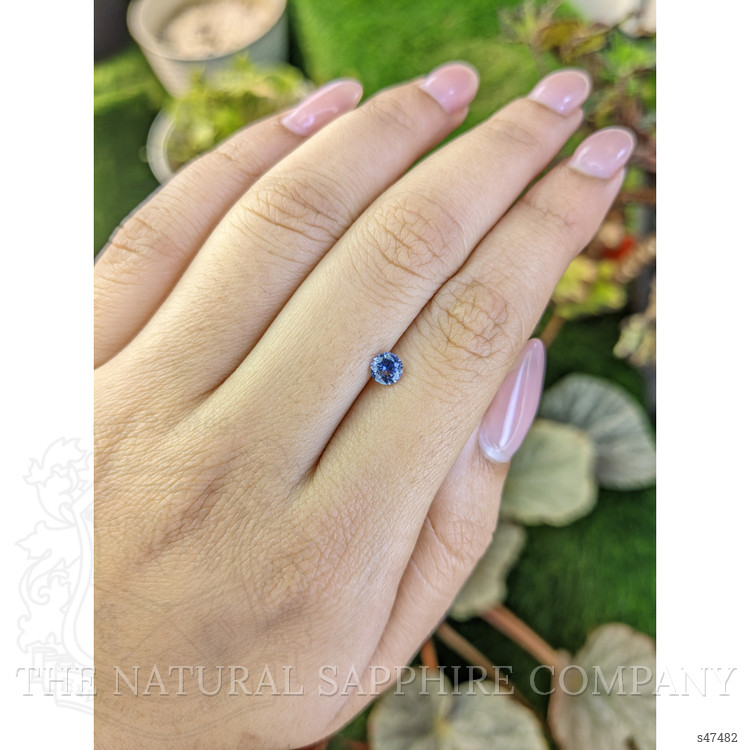 0.43 Ct. Blue Sapphire from Ceylon (Sri Lanka)