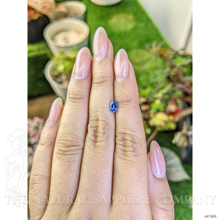 0.68 Ct. Blue Sapphire from Ceylon (Sri Lanka)