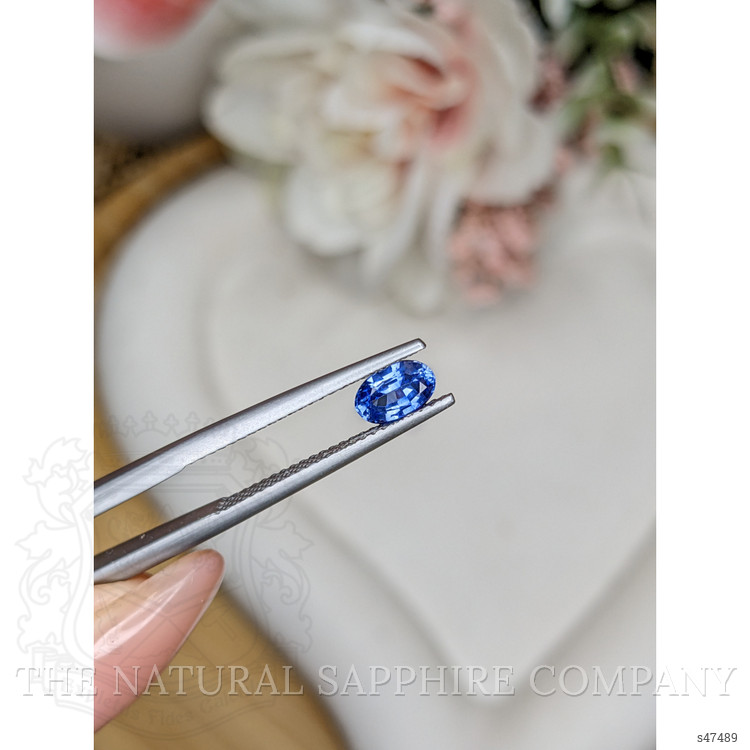 0.68 Ct. Blue Sapphire from Ceylon (Sri Lanka)