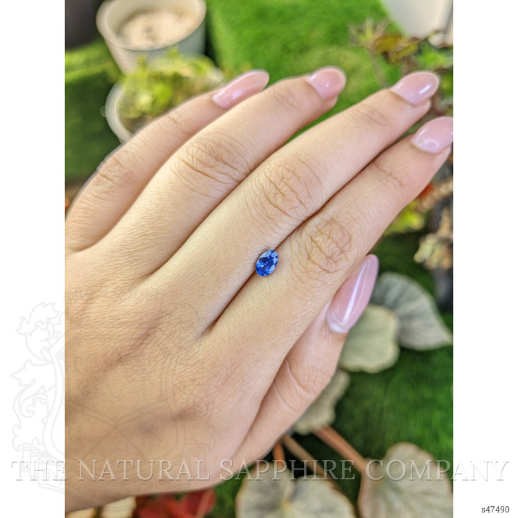 0.70 Ct. Blue Sapphire from Ceylon (Sri Lanka)