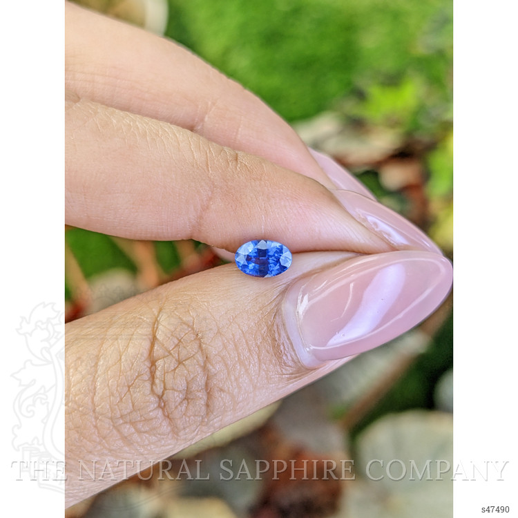 0.70 Ct. Blue Sapphire from Ceylon (Sri Lanka)
