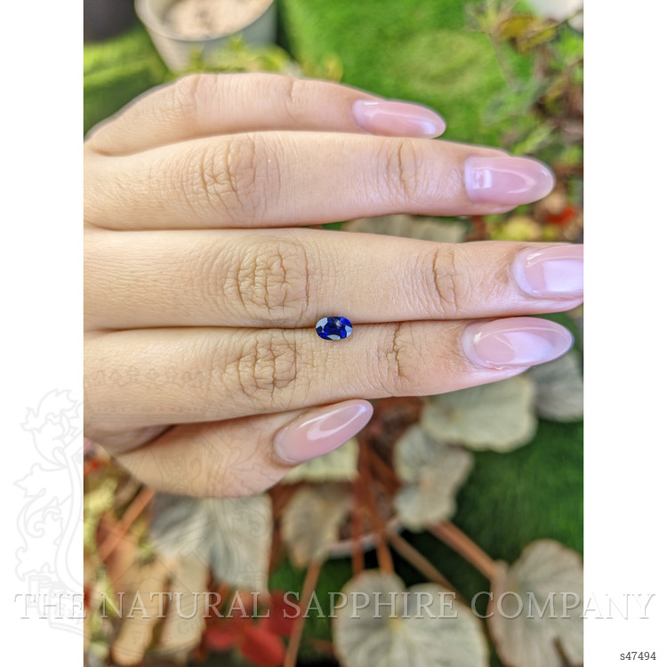 0.69 Ct. Blue Sapphire from Ceylon (Sri Lanka)