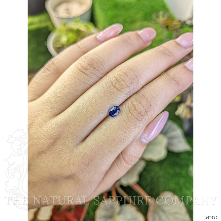 0.69 Ct. Blue Sapphire from Ceylon (Sri Lanka)
