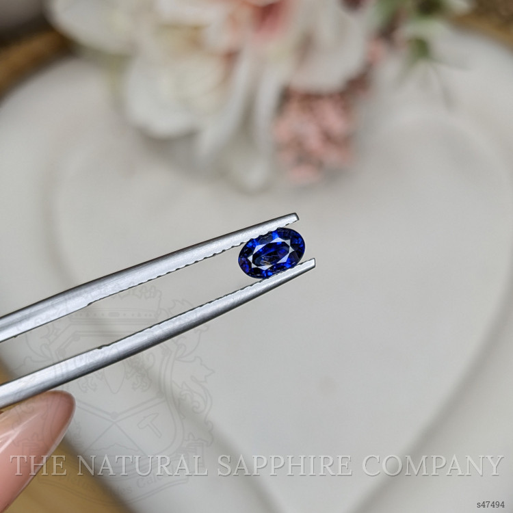 0.69 Ct. Blue Sapphire from Ceylon (Sri Lanka)
