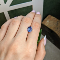 4.04 Ct. Blue Sapphire from Ceylon (Sri Lanka) Life Style