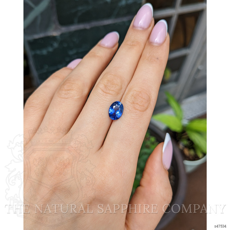 3.16 Ct. Blue Sapphire from Ceylon (Sri Lanka)