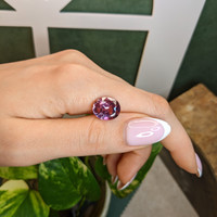 9.02 Ct. Pinkish Purple Sapphire from Ceylon (Sri Lanka) Life Style