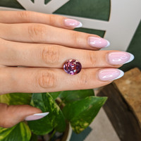 9.02 Ct. Pinkish Purple Sapphire from Ceylon (Sri Lanka) Life Style