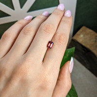 2.01 Ct. Pinkish Brown Sapphire from Ceylon (Sri Lanka) Life Style