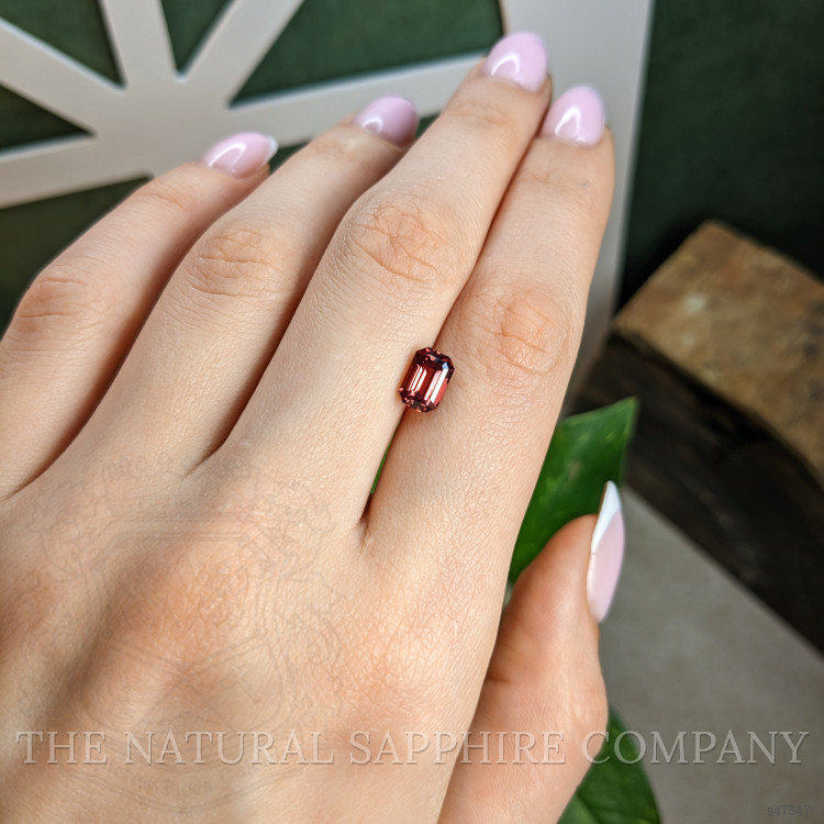 2.01 Ct. Pinkish Brown Sapphire from Ceylon (Sri Lanka)