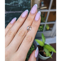 3.02 Ct. Peach Sapphire from Ceylon (Sri Lanka) Life Style