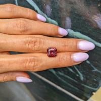 4.01 Ct. Reddish Pink Sapphire from Ceylon (Sri Lanka) Life Style