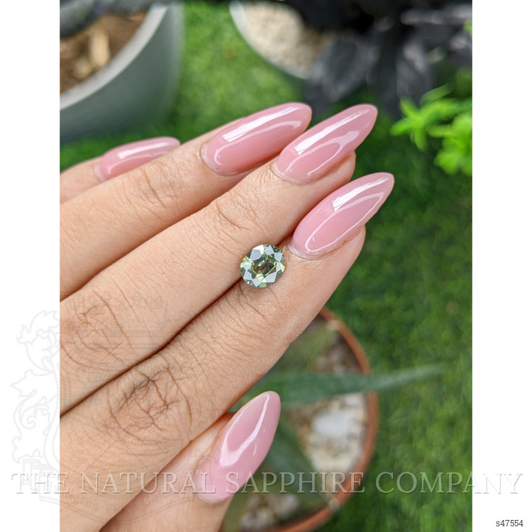 1.26 Ct. Bluish Green Sapphire from Madagascar