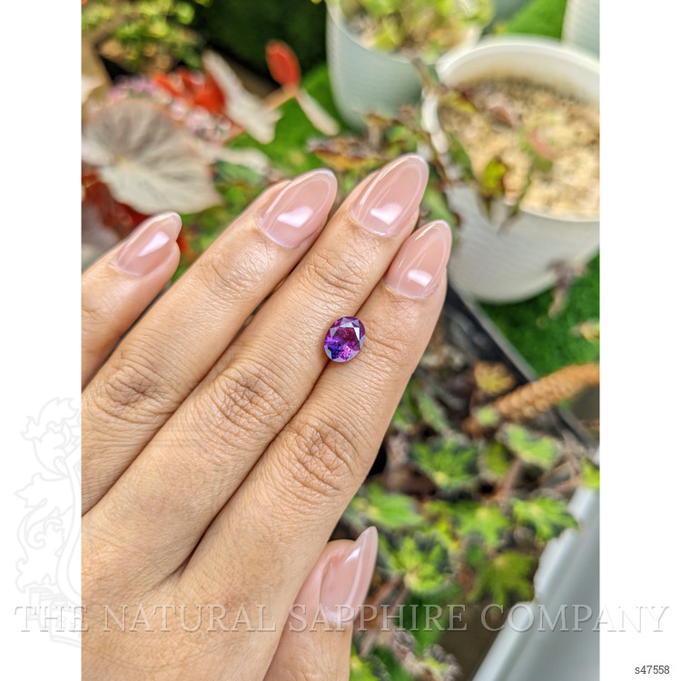 2.14 Ct. Pinkish Purple Sapphire from Ceylon (Sri Lanka)