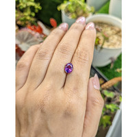 2.14 Ct. Pinkish Purple Sapphire from Ceylon (Sri Lanka) Life Style