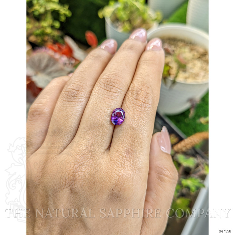 2.14 Ct. Pinkish Purple Sapphire from Ceylon (Sri Lanka)