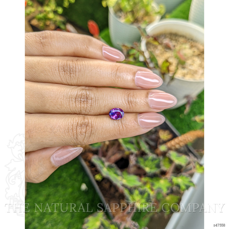 2.14 Ct. Pinkish Purple Sapphire from Ceylon (Sri Lanka)