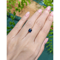 1.55 Ct. Purplish Blue Sapphire from Madagascar Life Style