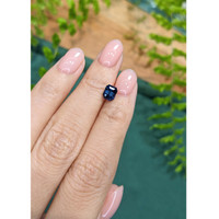 1.55 Ct. Purplish Blue Sapphire from Madagascar Life Style
