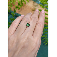 1.47 Ct. Bluish Green Sapphire from Madagascar Life Style