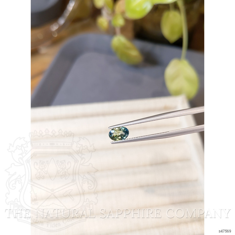 1.03 Ct. Bluish Green Sapphire from Madagascar