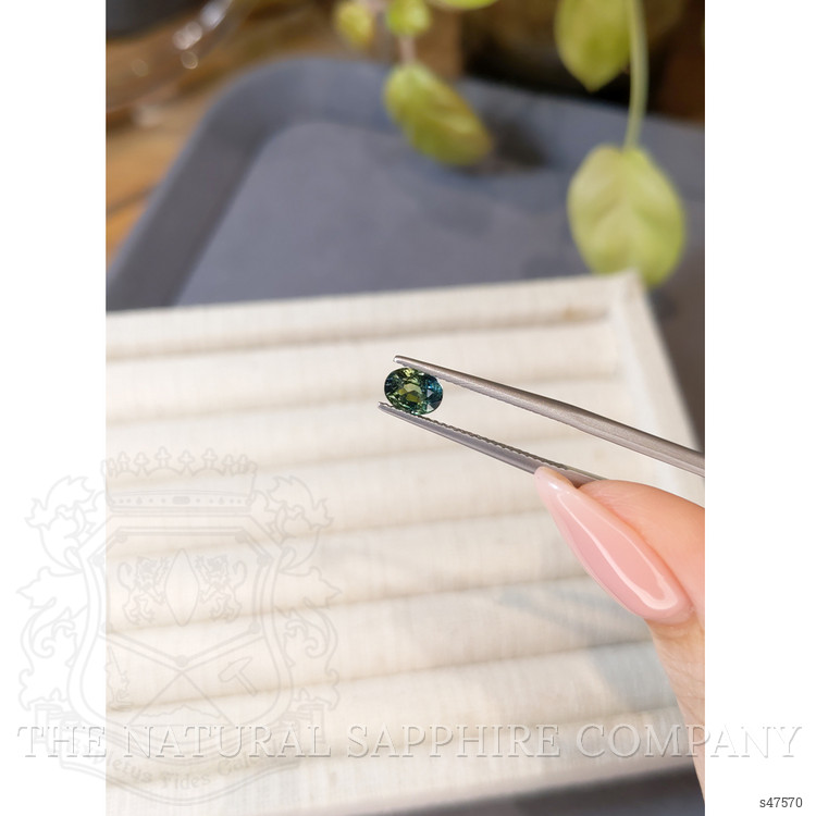 1.03 Ct. Bluish Green Sapphire from Madagascar