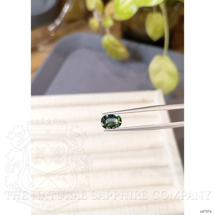 1.37 Ct. Bluish Green Sapphire from Madagascar