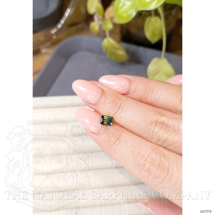 0.97 Ct. Bluish Green Sapphire from Madagascar
