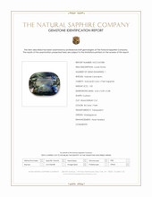 1.05 Ct. Bi Color / Parti Sapphire from Madagascar Scan Report