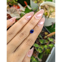 1.27 Ct. Blue Sapphire from Ceylon (Sri Lanka) Life Style