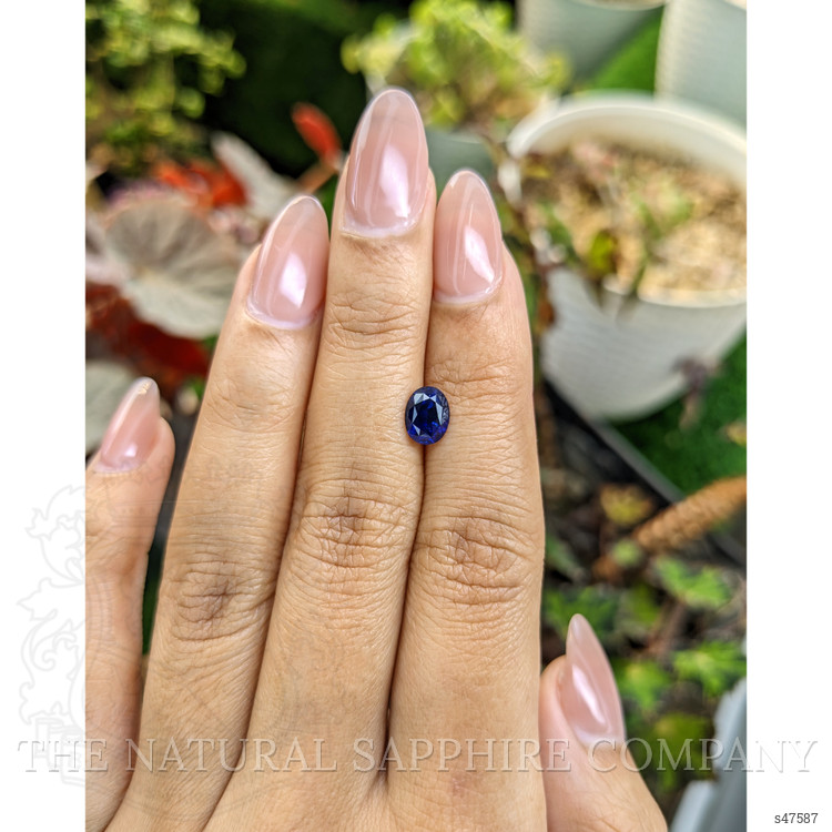 1.27 Ct. Blue Sapphire from Ceylon (Sri Lanka)