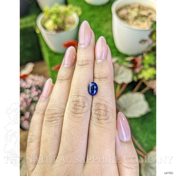 2.02 Ct. Blue Sapphire from Ceylon (Sri Lanka)