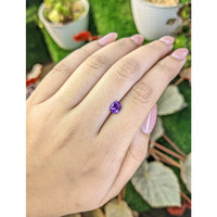 1.03 Ct. Pinkish Purple Sapphire from Ceylon (Sri Lanka) Life Style