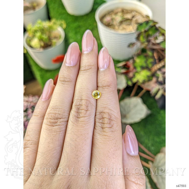 0.77 Ct. Yellow Sapphire from Ceylon (Sri Lanka)
