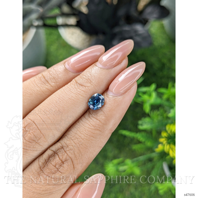 1.21 Ct. Greenish Blue Sapphire from Madagascar