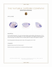 1.50 Ct. Pinkish Purple Sapphire from Vietnam Appraisal