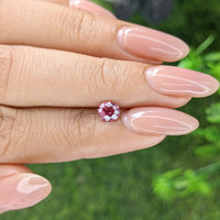 0.70 Ct. Purplish Pink Sapphire from Madagascar Life Style