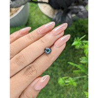 1.51 Ct. Greenish Blue Sapphire from Madagascar Life Style