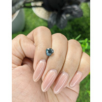 1.51 Ct. Greenish Blue Sapphire from Madagascar Life Style